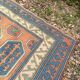 Antique Shirvan carpet, Caucasus 125x190, handmade wool, geometric tribal boho.