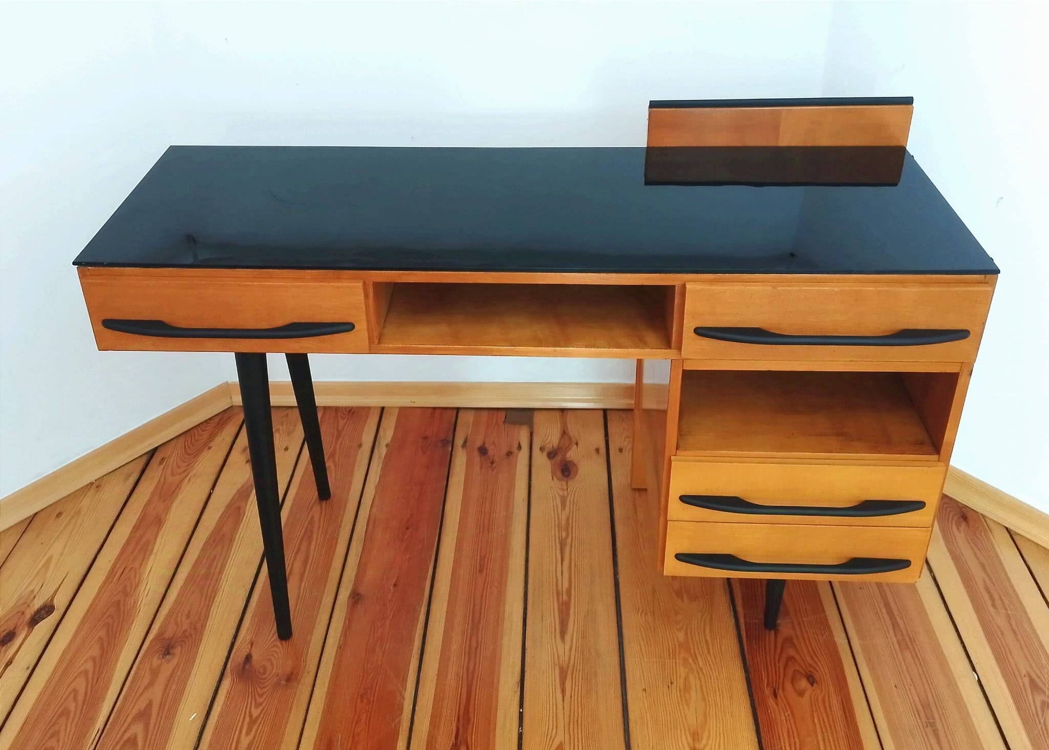 Desk by M. Pozar for Up Závody, Czechoslovakia, 1960s, Set of 2