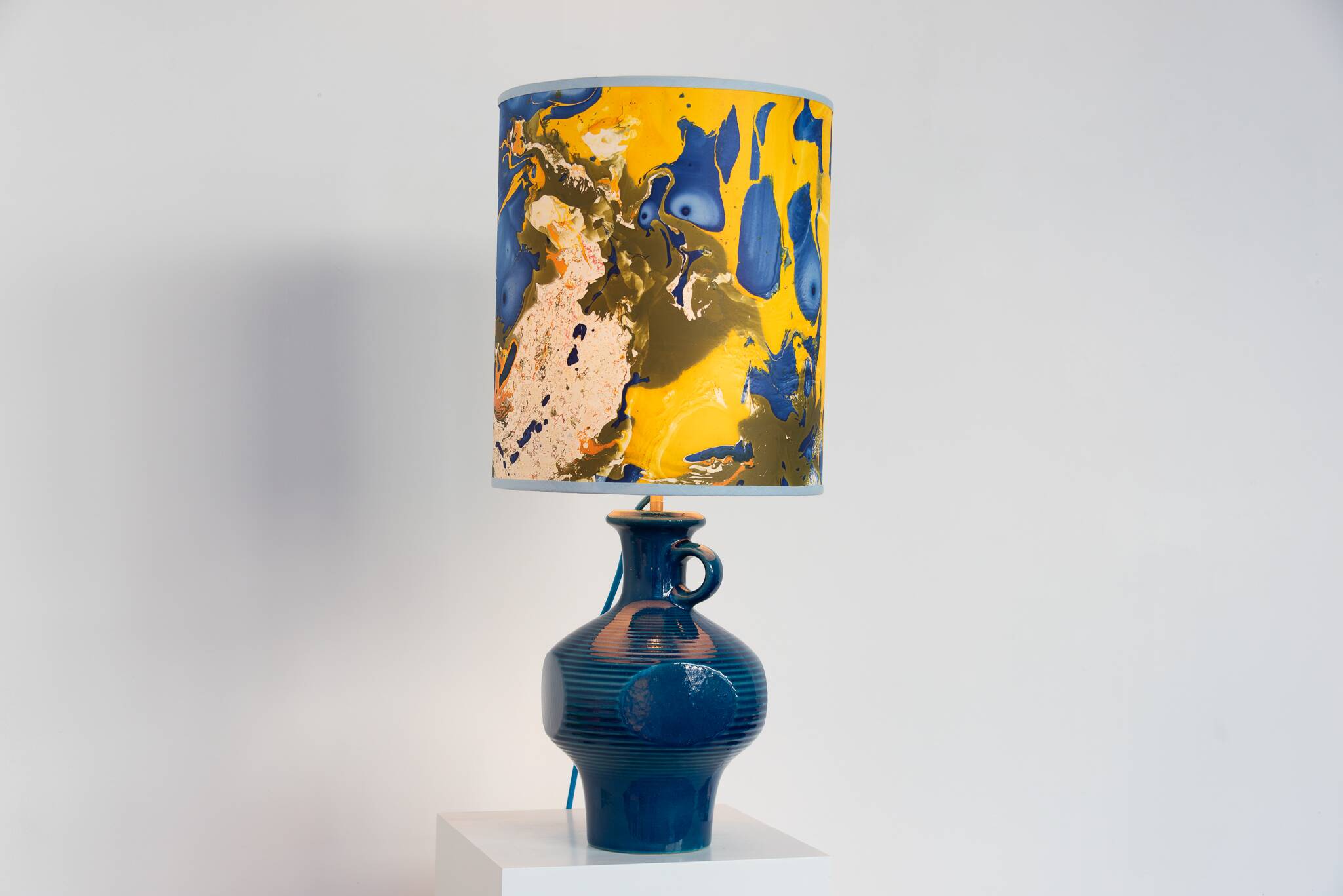 Lampe vintage à partir d'un vase Mid Century de Steuler, Cari Zalloni