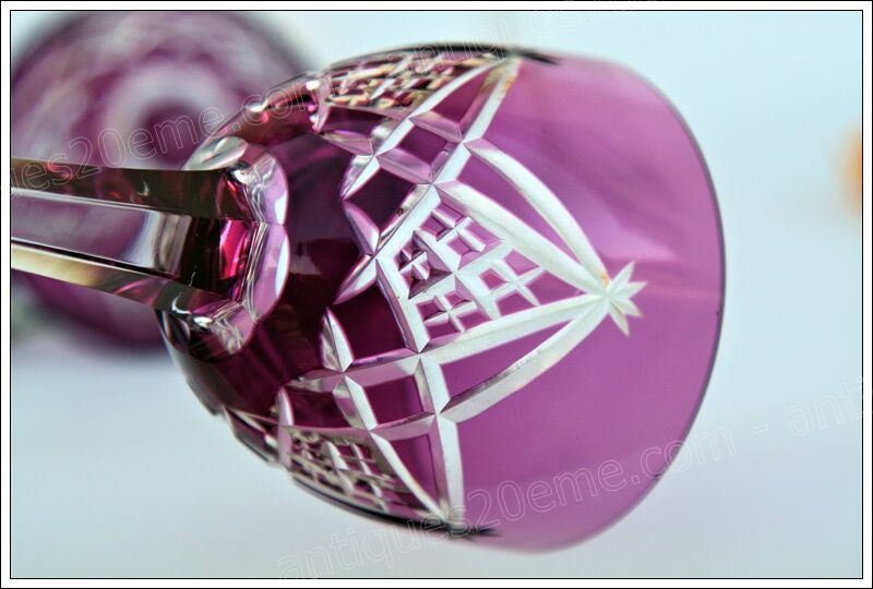 Series of 5 glasses wine from the Rhine Roemer Baccarat Crystal model S1132