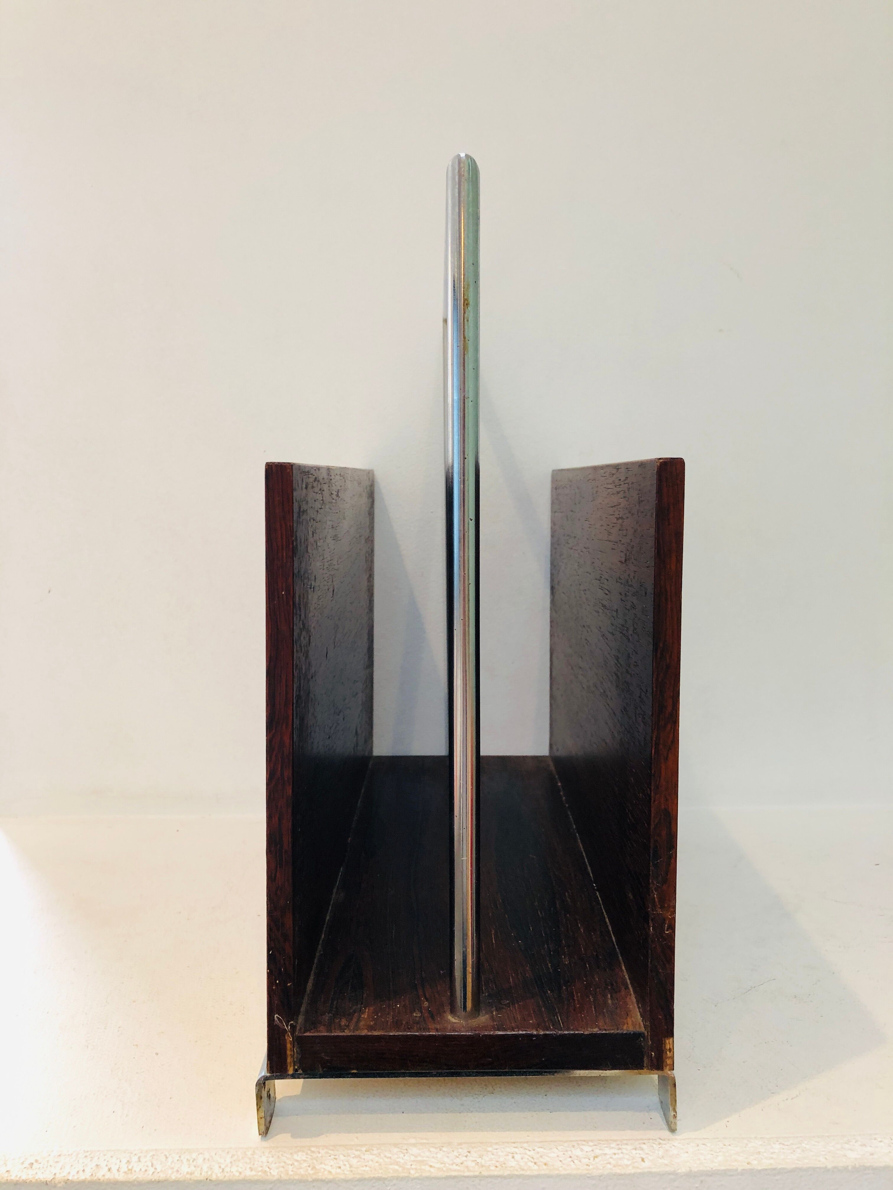 Porte revue rosewood and chrome, 1960