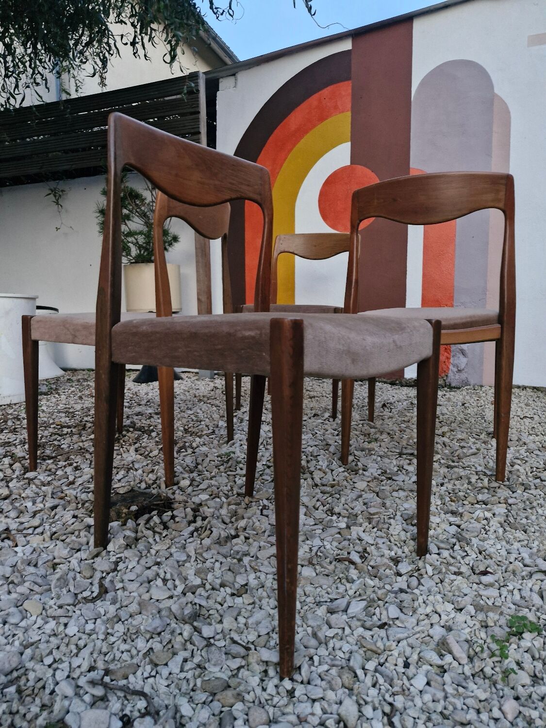 SET 4 Chaises Design Niels Otto Møller 1960