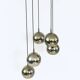 Golden Cascade 5-Ball Ceiling Lamp, Italy, 1980s