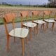 Lot de 5 chaises vintage style scandinave
