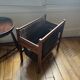 Porte revues scandinave en palissandre de Rio et cuir