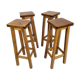 4 tabourets de bar vintage
