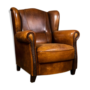 Fauteuil vintage Joris - design cuir