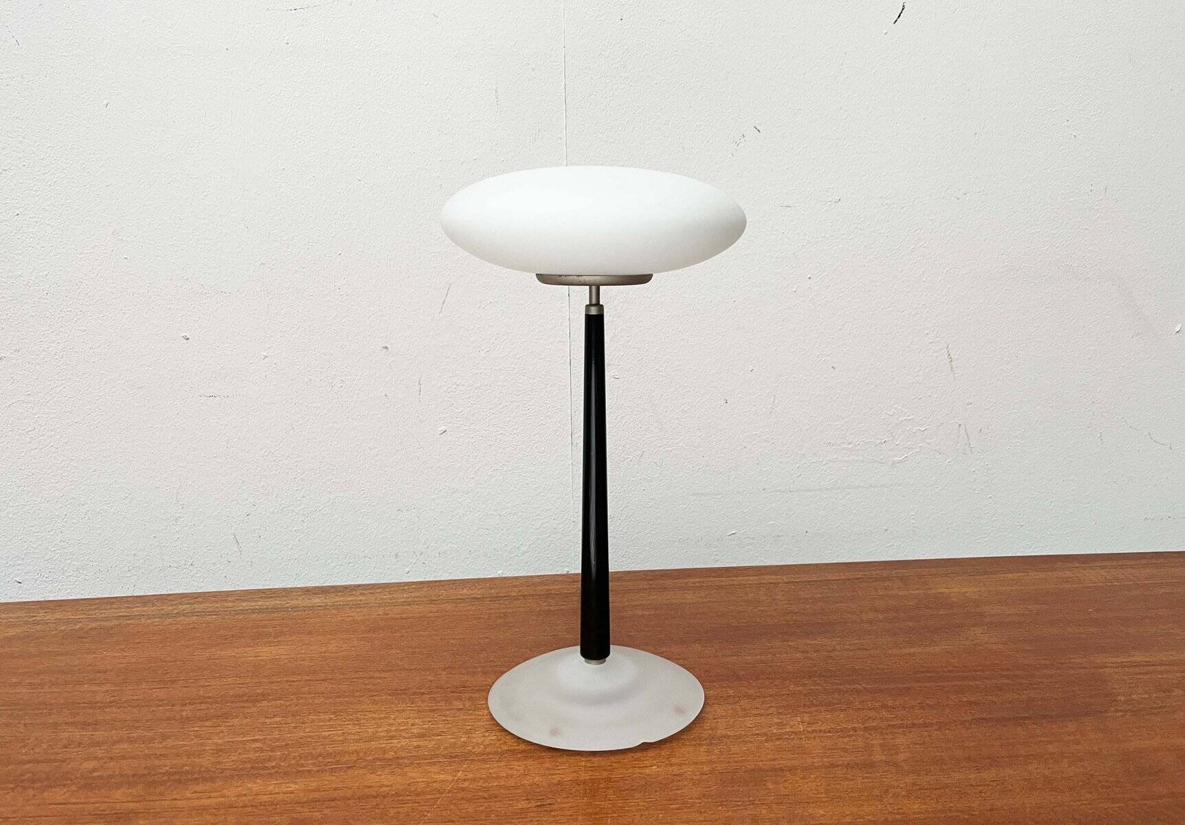 Pao T1 black table lamp, postmodern Italian model by Matteo Thun for Arteluce, 1990s.
