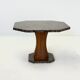 Art Deco dining table with octagonal granite top