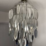 Space Age Chandelier with Cascading Plastic Discs – Mid-Century Modern
