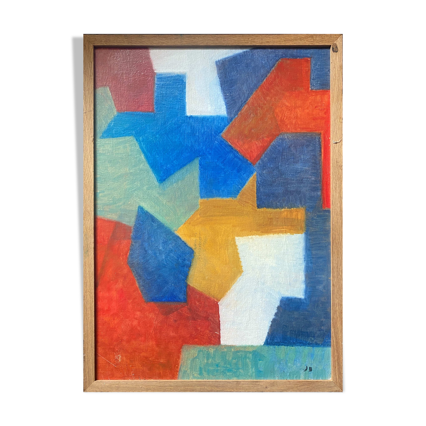 Table "Abstraction" HSP signed J. Bergeron 1965 ec. Poliakoff