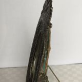 Small metal table mirror 10x15cm