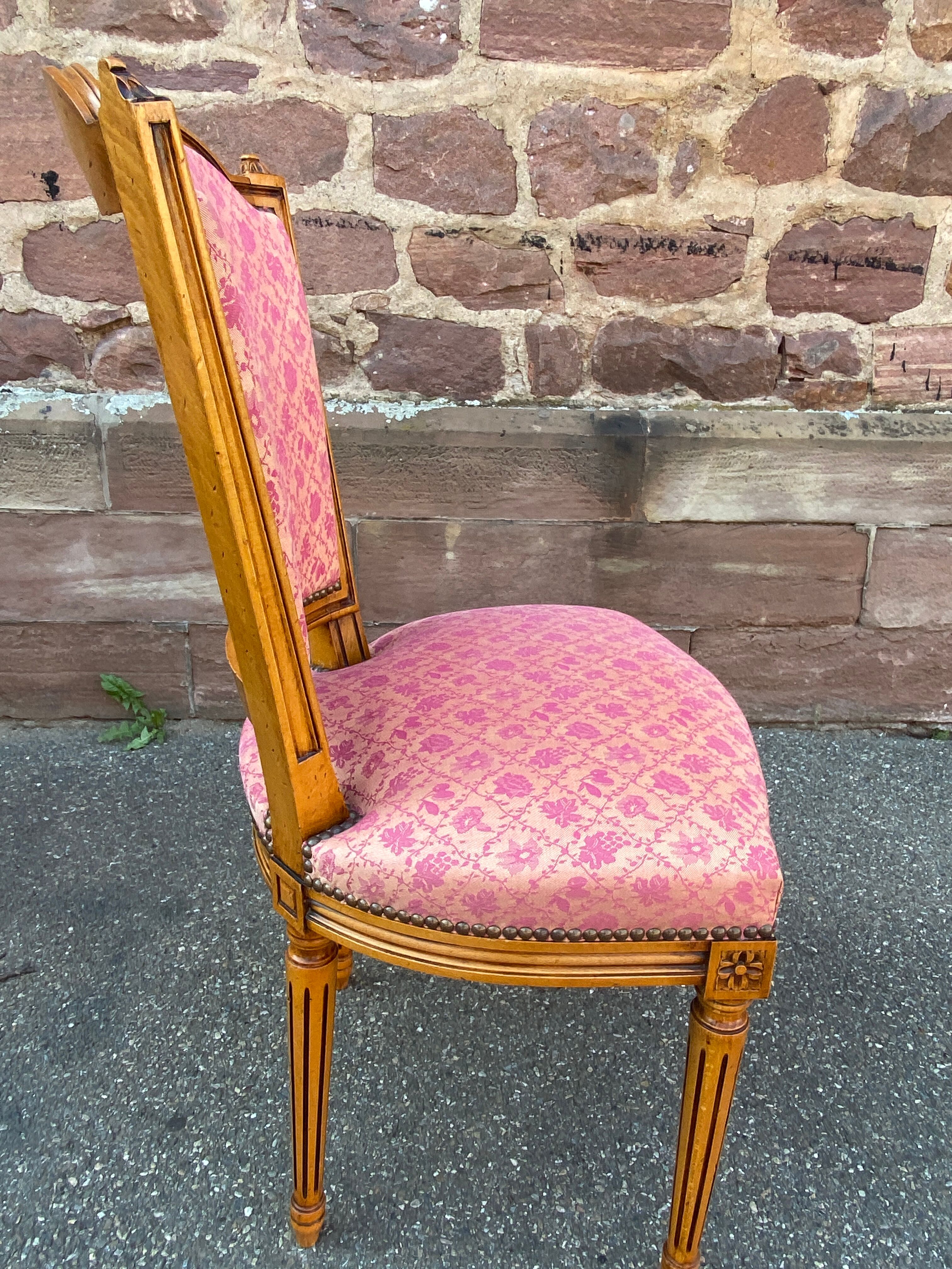 Set of 4 vintage Louis XVI style French chairs