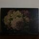 Tableau 19e roses du jardin fleurs huile sur bois