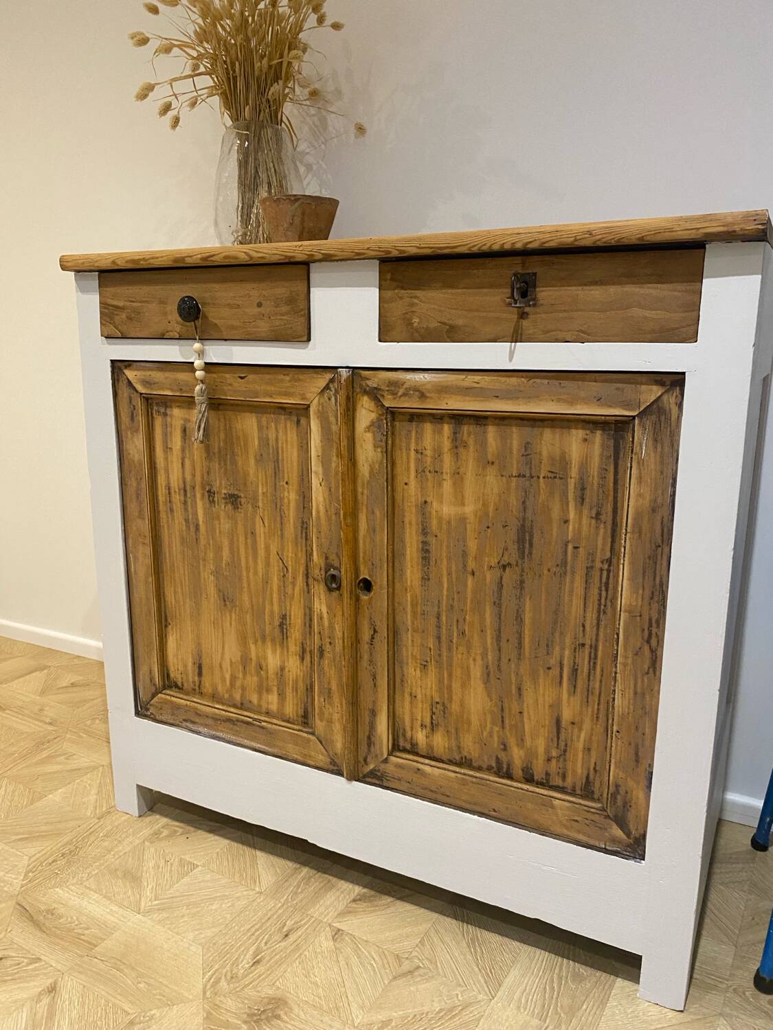 Old wooden sideboard