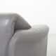 Cassina Lounge Chair 'Maralunga' by Vico Magistretti in Grey Leather 1970s