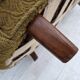 1960s, Danish 2-seater "Banan" sofa, green furniture wool, ash wood.