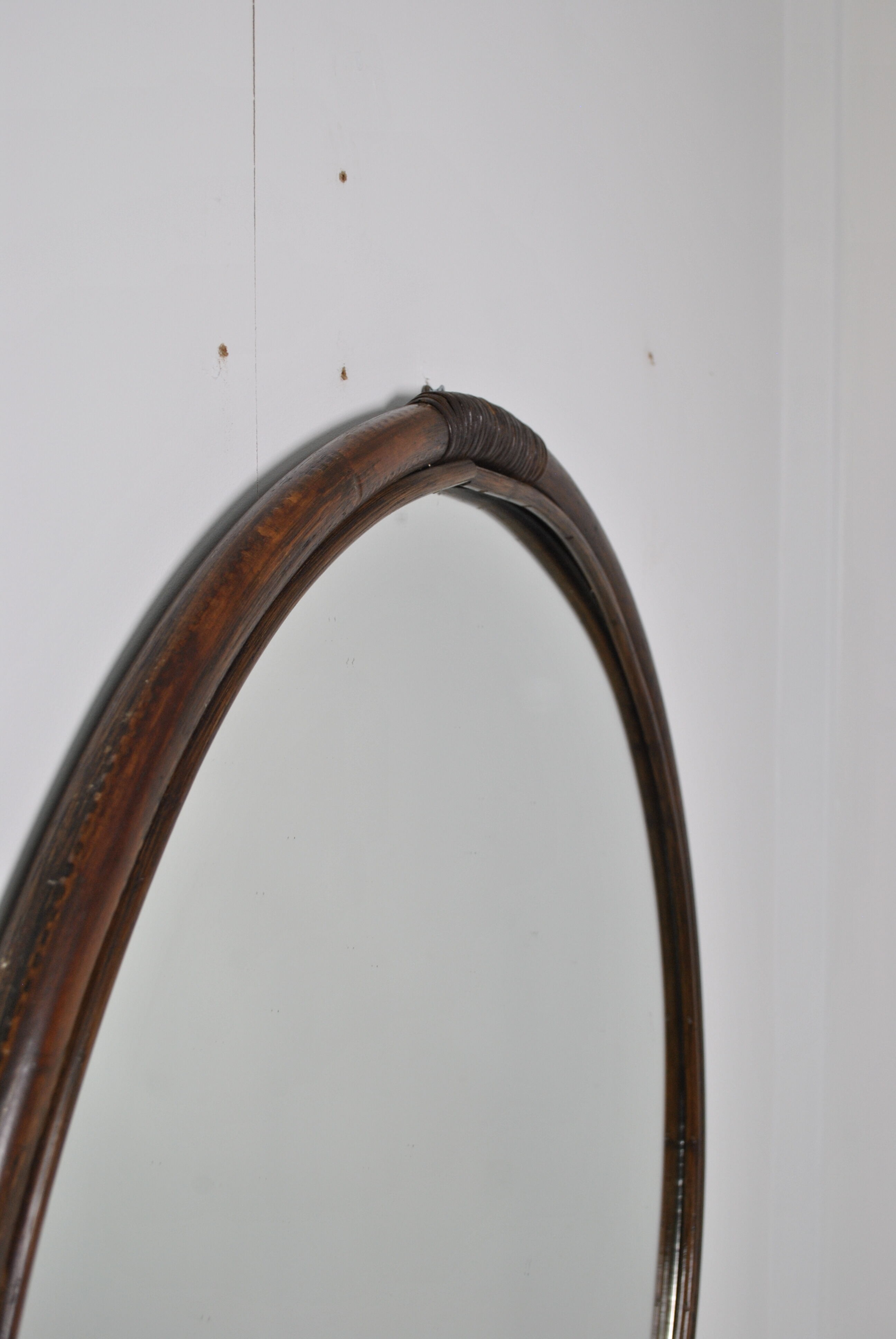 Large rattan mirror 96 cm