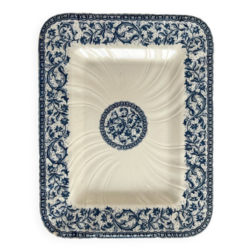Très grand plat de présentation gien 1937 guirlandes