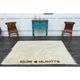 Vintage Turkish Hand-Knotted Wool Cotton Beige Kilim Area Rug 157x203