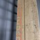 Large old industrial wooden workshop pigeonhole cabinet