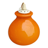 Orange opal glass pendant light from the 70s