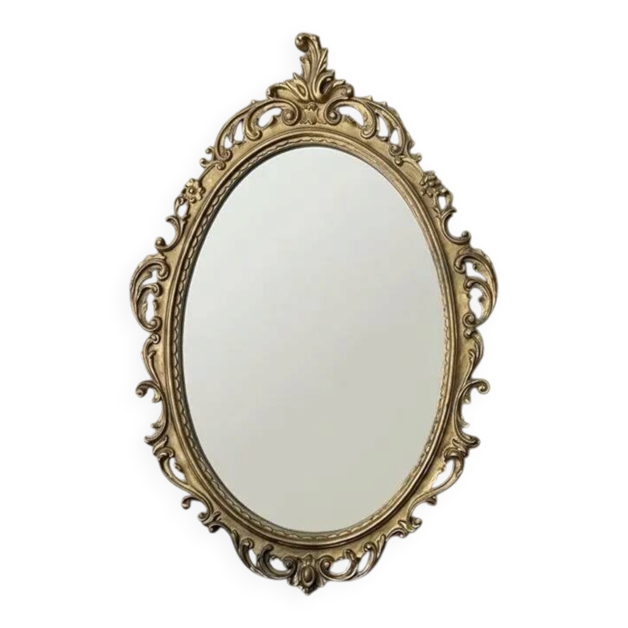 Oval mirror in Baroque style