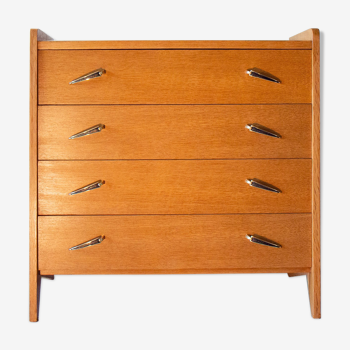 Chest of drawers profile fin handles brass year 50