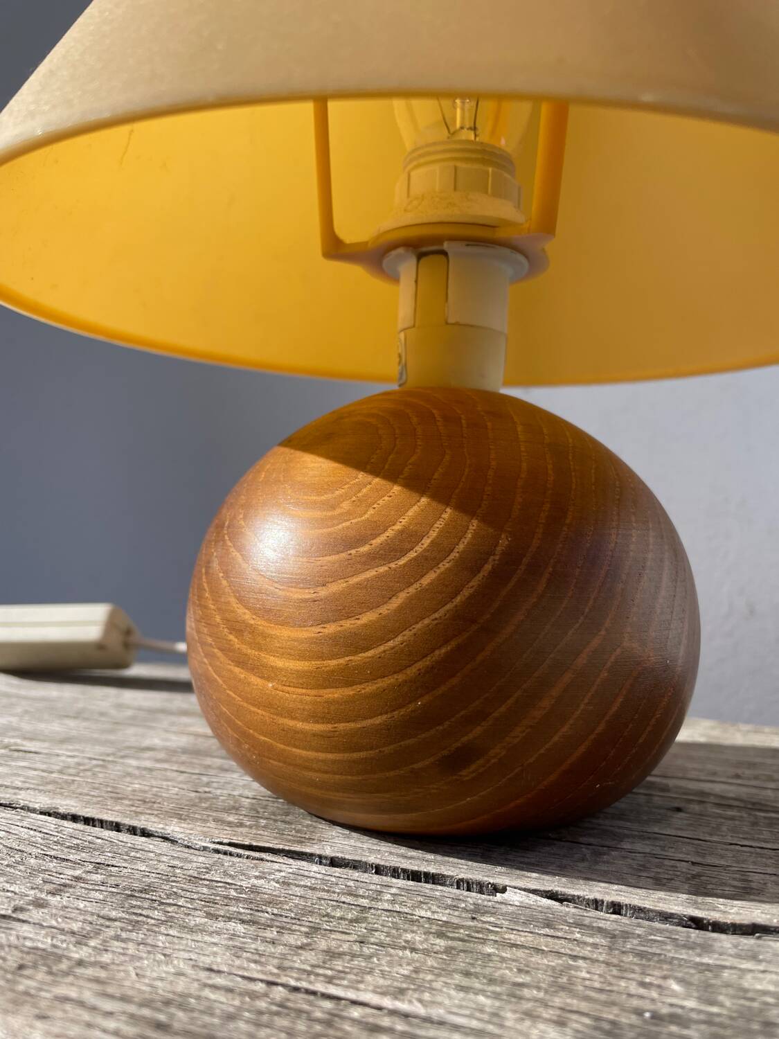 Wooden ball lamp 1980