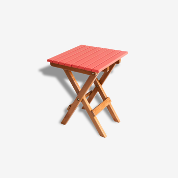 Stool wood and coral