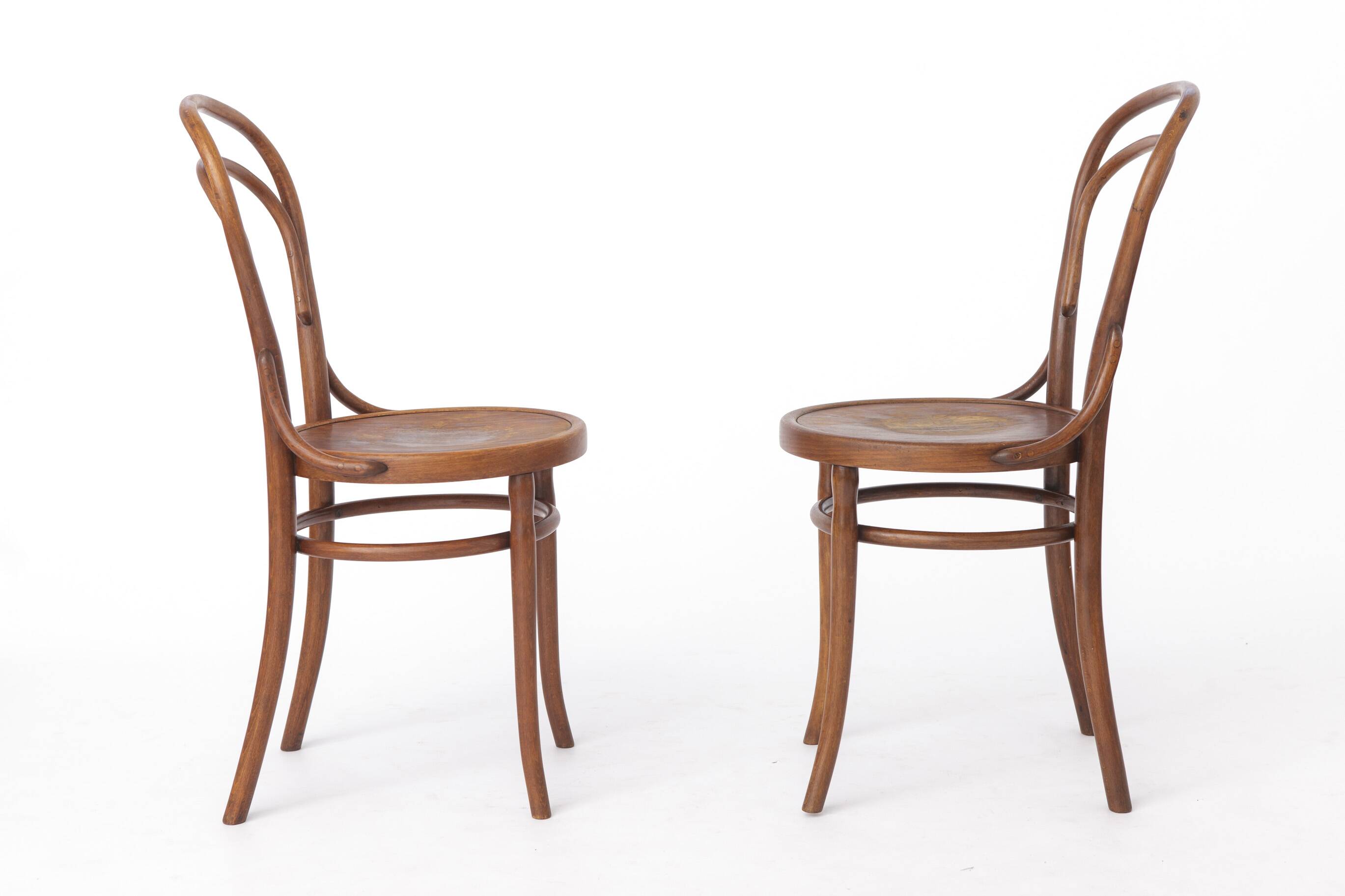 Pair of Antique Bentwood Chairs | Austrian Beechwood Dining Chairs | 1930s