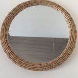 Small mirror Wicker 60's