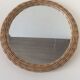 Petit miroir en osier 60's