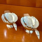 "Christofle, Gallia, 2 Swan Sauce Boats Christian Fjerdingstad