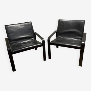 Pair of designer armchairs Matteo Grassi Italy