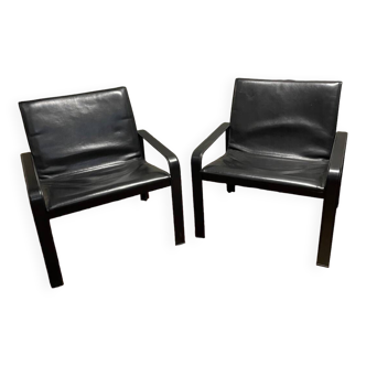 Pair of designer armchairs Matteo Grassi Italy