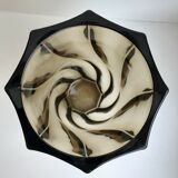 Smoked glass vase 70s