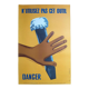 Old / original poster prevention danger - Artist Vuillamy 1963
