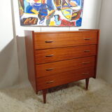 Chest of drawers vintage 60s teak