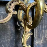 Vintage golden bronze 3-light wall light