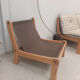 Vintage pine armchair, 1970s
