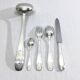 SFAM - Cutlery set 49 pieces Art Deco Silver Metal