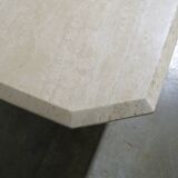 Vintage travertine coffee table, Italy 1970