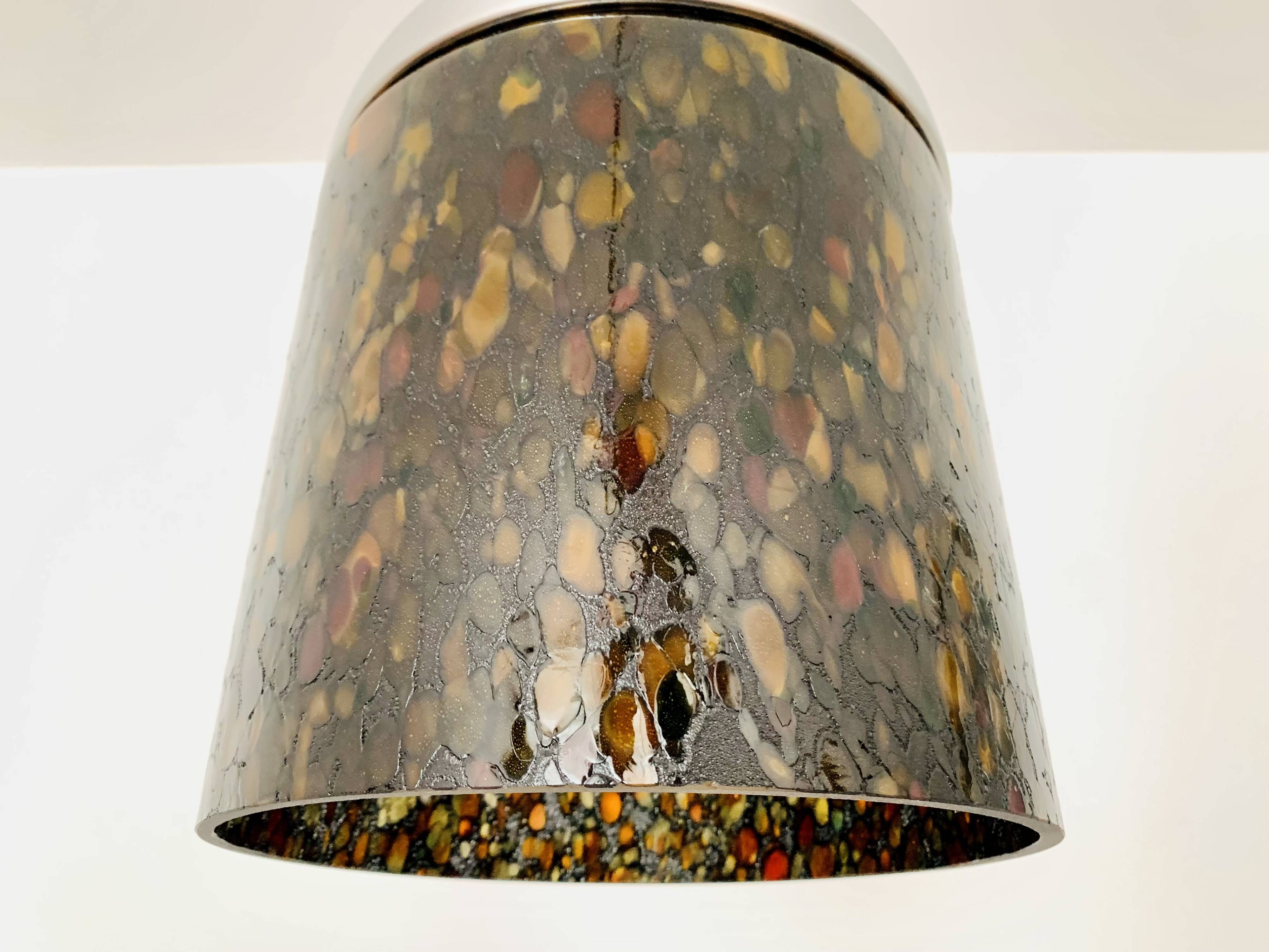 Glass Pendant Lamp by Peill and Putzler