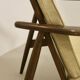 Scandinavian armchair 1960 curved armrests.