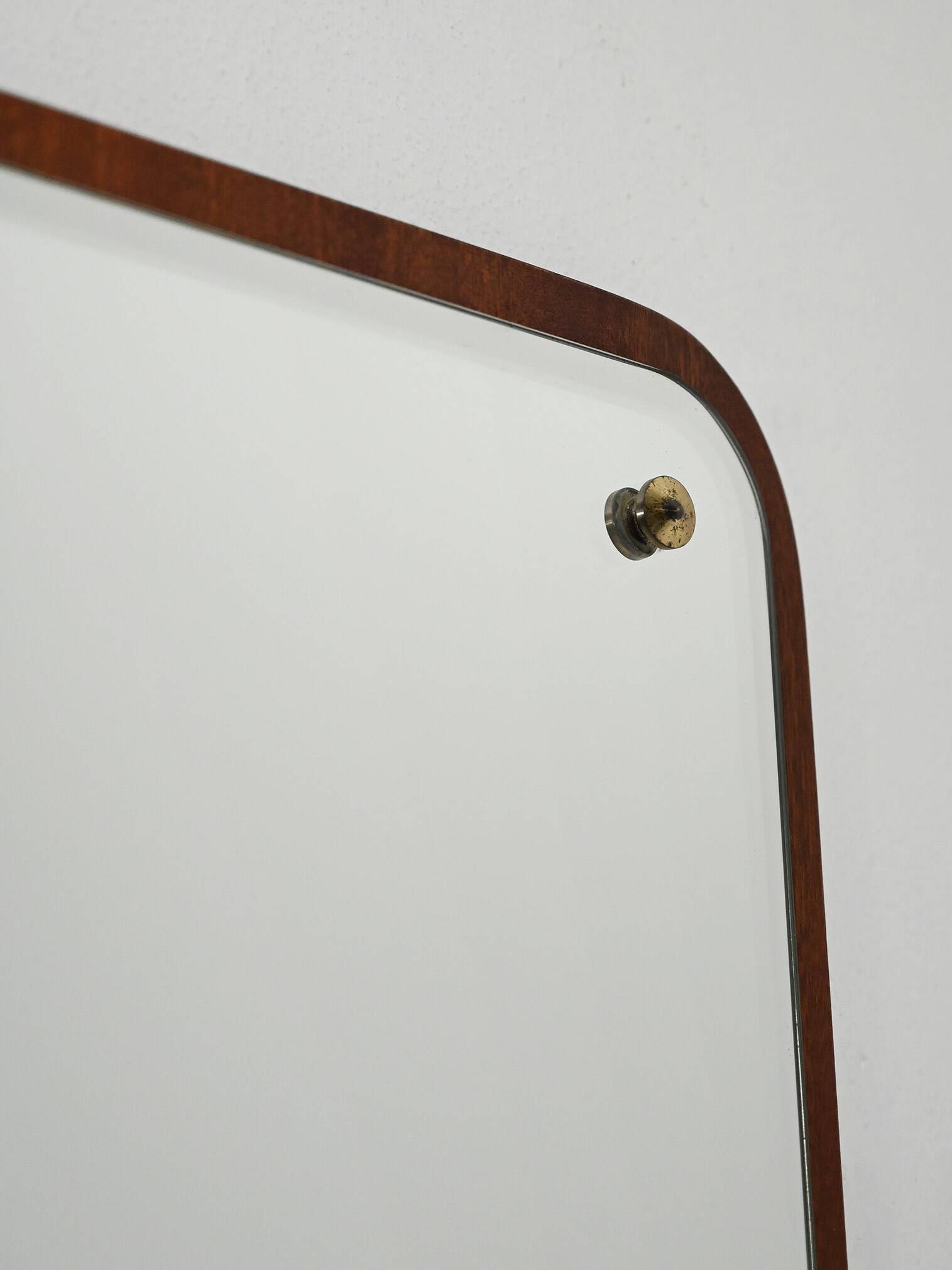 Swedish rectangular teak mirror "Sara" model