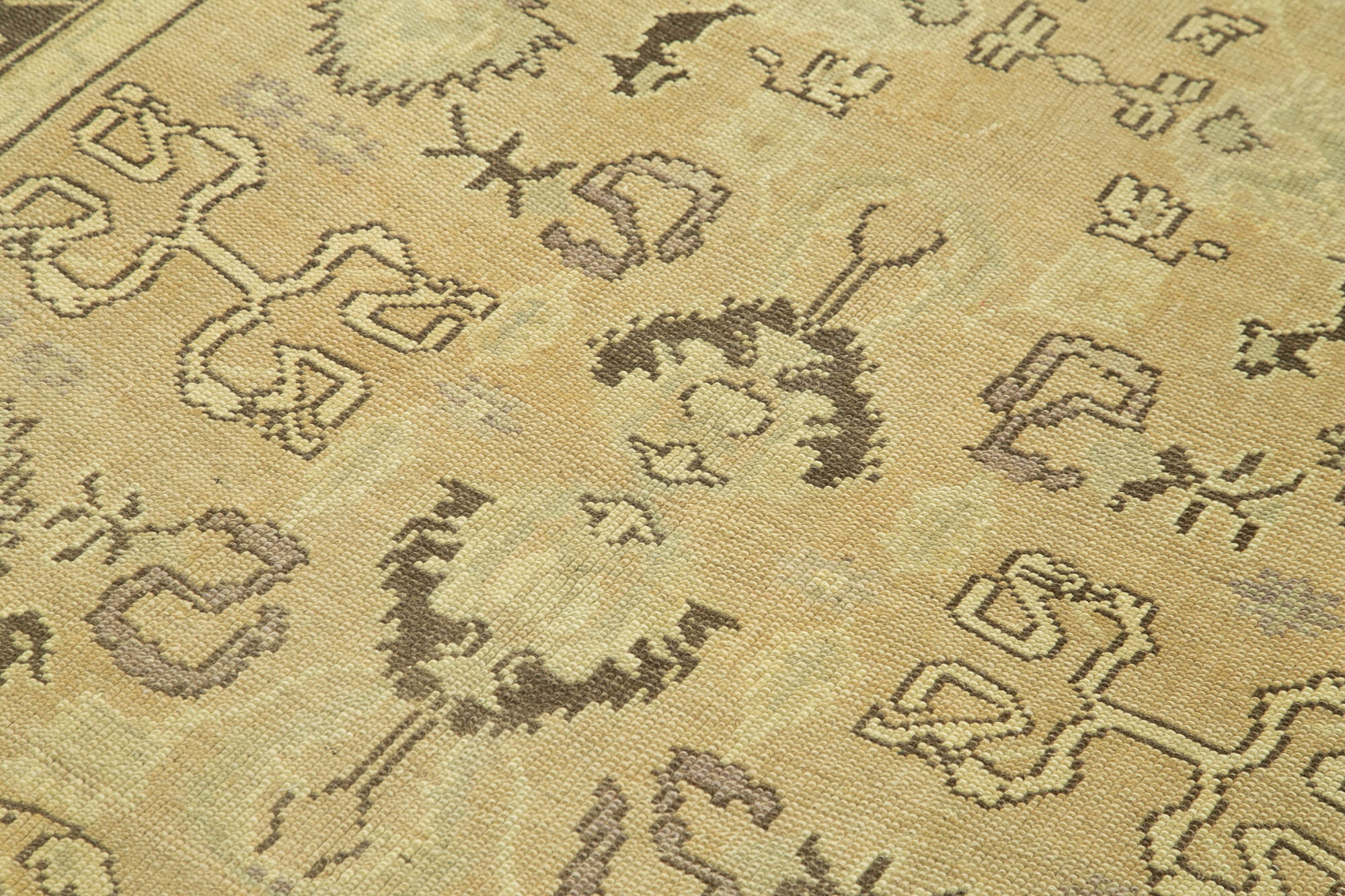 1970s handwoven anatolian beige rug 150 cm x 223 cm