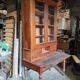 Old stepped desk buffet secretary scriban showcase and vintage drawers