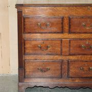 Commode Mule anglaise XVIIIe siècle à dessus pliant en chêne Georgian