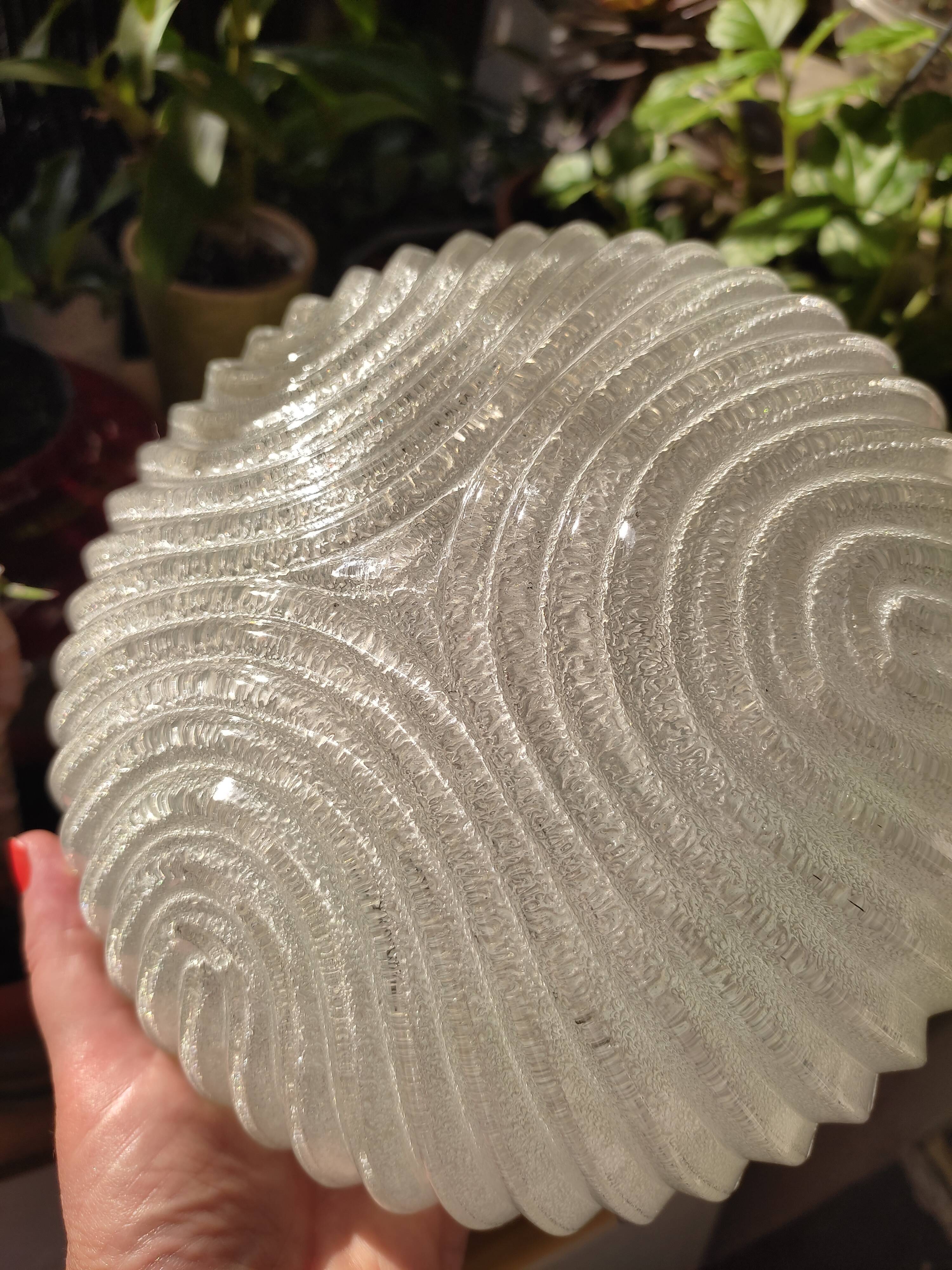 Glass ceiling light